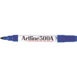 Artline 500A Whiteboard Marker Medium Bullet 2mm Blue 