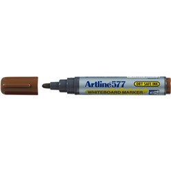 Artline 577 Whiteboard Marker Bullet 3mm Brown 