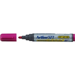 Artline 577 Whiteboard Marker Bullet 3mm Pink 