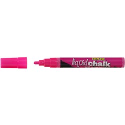 Texta Liquid Chalk Marker Wet Wipe Bullet 4.5mm Pink 