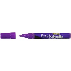 Texta Liquid Chalk Marker Wet Wipe Bullet 4.5mm Purple 