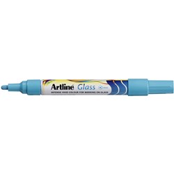 Artline Glass Dry Erase Marker Bullet 4mm Blue