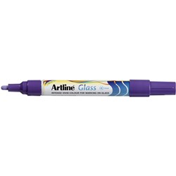 Artline Glass Dry Erase Marker Bullet 4mm Purple