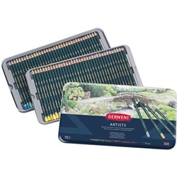 Derwent Artist Pencils Assorted Tin Pack Of 72 