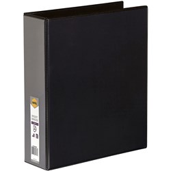 Marbig Clearview Insert Binder A4 2D Ring 50mm Black 