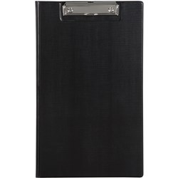 Marbig PVC Clipfolder Foolscap Black 