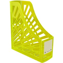 Italplast Neon Magazine Holder Neon Yellow  