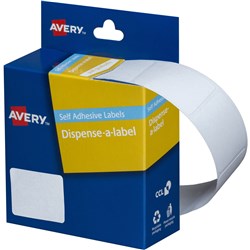 AVERY DMR1930W DISPENSER LABEL Rectangle 19x30mm White Pack of 550