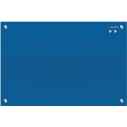 QUARTET INFINITY GLASS BOARD 895x635mm Blue Office Series