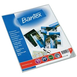 Bantex Photo Pocket A4 100x150mm Portrait Clear Pack of 10