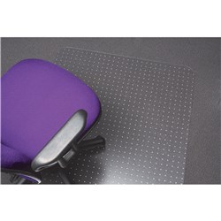 Marbig Polycarbonate Carpet Large Keyhole 120X150cm Clear