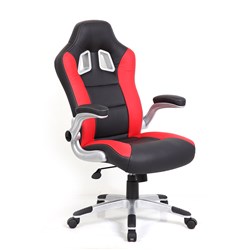 XR8 Racing Gaming Chair High Back with Headrest Red & Black PU