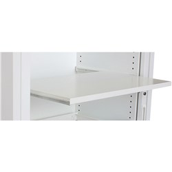 Steelco Tambour Door Cupboard Accessory Clip Under Shelf Wire Rack 1200mmW White