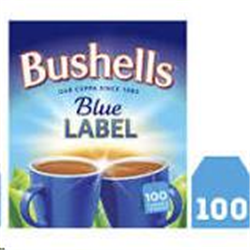 BUSHELLS BLUE LABEL TEA BAGS Enveloped Box of 100