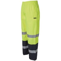 Zions Hi-Vis Day Night Rain Pants Yellow & Navy 