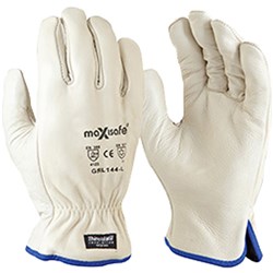 Maxisafe Leather Cotton Gloves Antarctic Extreme Glove Insulated Thinsulate Rigger