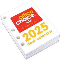 Office Choice Desk Calendar Side Opening Refill 102x76mm Day to a Page