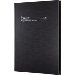 Collins Kingsgrove Financial Year Diary A4 Day To Page Black