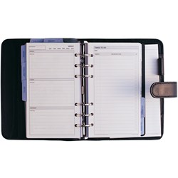 DEBDEN DAYPLANNER ORGANISER 118X184Mm Black Personal