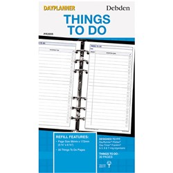 Debden Dayplanner Refill Things To Do 172x96mm Personal Edition