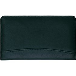 DEBDEN DAYPLANNER ORGANISER Slimline Black Leather Snap Closure