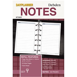 Debden Dayplanner Refill Notes 120x80mm Pocket Edition