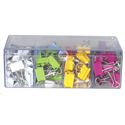 Esselte Assorted Colours Foldback Clips 19mm 96 Pack