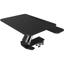 Arise Compulator Desk Clamp Sit-Stand Riser 800W x 520D x 165-430mmH Black