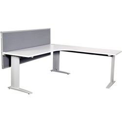 Summit Corner Workstation  1800/1800W x 750D x 725mmH White / White