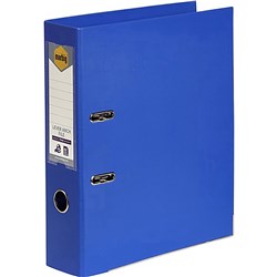 Marbig Linen PE Lever Arch Binder A4 75mm Royal Blue 