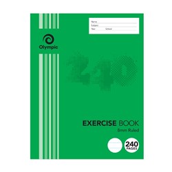 Olympic Exercise Book E2824 225x175mm 8mm 60gsm 240 Page 