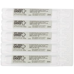 First Aider's Choice Saline Eye Wash Pods 20ml Pack Of 5 