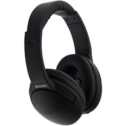 Moki Nero Headphones With Microphone Black