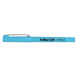 Artline 220 Fineliner Pen 0.2mm Light Blue Pack Of 12