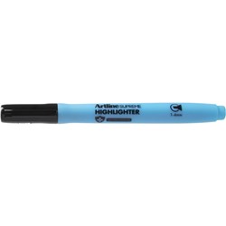 Artline Supreme Highlighters Chisel 2-5mm Blue Pack Of 12 