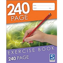 Sovereign Exercise Book 225x175mm 8mm Ruled 240 Page  