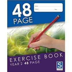 Sovereign Exercise Book Year 2 225x175mm Ruled 48 Page  