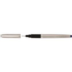 Artline Signature Silver Fineliner Pen 0.4mm Blue 