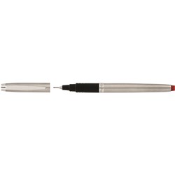 Artline Signature Silver Fineliner Pen 0.4mm Red 