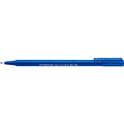 Staedtler 338 Triplus Broadliners Broad 0.8mm Blue Box of 10