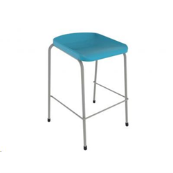 Focus Stool Sled Base - Blue Seat