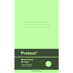 Protext 80pg PP Memo Book