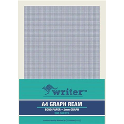 Ream A4 2mm Graph Portrait 500 sheets ruled 1 side