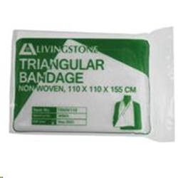 Livingstone Triangular Bandage, Non-Woven, White, 110 x 110 x 155 cm, Each